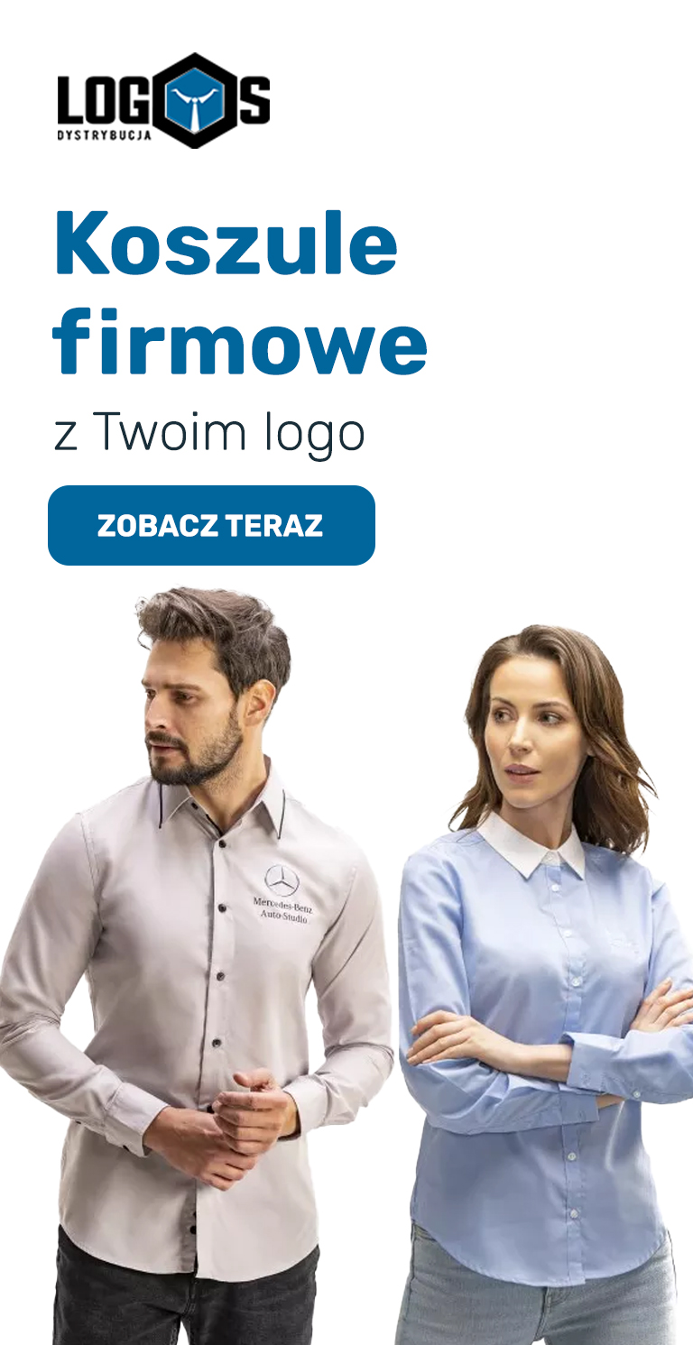 Koszule z nadrukiem logo firmy E-logos.pl