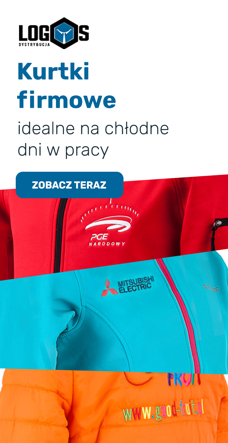 Kurtki z nadrukiem logo w Logos Dystrybucja